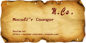 Mocsár Csongor névjegykártya